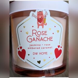 DW Home Rose Ganache Scented Candle - Red and Gold